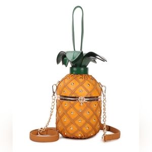 Pineapple Shaped Crossbody Bag